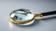 Magnifying glass and fingerprints detective investigation
