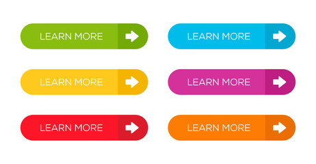 Poster - Learn more buttons vector set