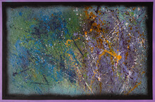 Painting Of Splattered Cosmic Canvas