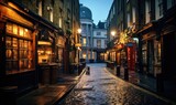 Fototapeta Fototapeta Londyn - After work, the streets of London come alive with the vibrant energy of its dark places and bars.
