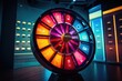 Roulette wheel in casino. Casino concept. 3D Rendering, Fortune wheel for sales promo event, AI Generated
