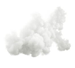Aufkleber - Forecast white clouds daytime cut transparent backgrounds 3d rendering png
