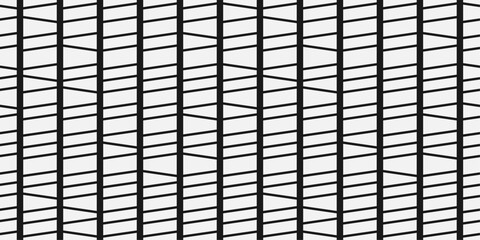 Fototapete - Seamless pattern of columns divided diagonally along their entire length. Abstract monochrome and stylish pattern.