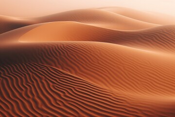 Poster - A picturesque view of a group of sand dunes in the desert. Perfect for travel and adventure websites or publications