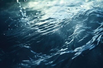 Poster - A detailed view of a wave in the ocean. This image captures the beauty and power of the sea. Perfect for use in travel brochures, websites, or any project related to the ocean or nature