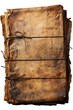 Retro book tied with a string knot. Transparent PNG