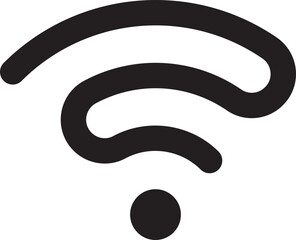 Poster - Wi Fi symbol signal connection. Vector wireless internet technology sign. Wifi network communication icon.