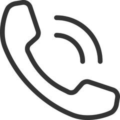 Poster - Phone icon vector illustration. Call center app. Telephone icons trendy flat style. Contact us line silhouette.