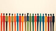 © Augusto - Une illustration belle et artistique illustrant l'importance du respect et de l'inclusion sociale dans le milieu professionnel