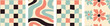 © gala - Collection of retro checkerboard backgrounds featuring vivid hues. A groovy and psychedelic chessboard pattern inspired by the 60s and 70s. Perfect for print templates, textiles, or as a vector wallpa