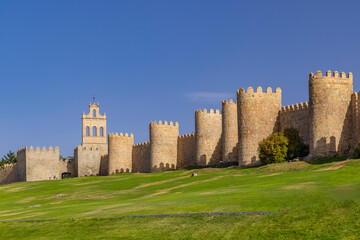 Sticker - Medieval Walls in Avila, UNESCO site, Castile and Leon, Spain