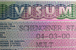 Schengen visa Germany in passport