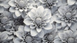 Gray Flower Pattern Background. Generative AI