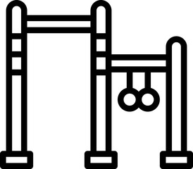 Poster - Pull up bar icon