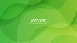 
Abstract minimal background with green gradient. Dynamic wave gradient shape composition. vector design poster