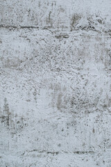 Wall Mural - Gray stained concrete wall, dirty cracked cement surface close-up. Photography, abstraction.