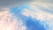 stimmungsvoller Himmel mit vorbeiziehenden Wolken von Oben im Zeitraffer, Timelaps, Meer, Ozean, blau, Himmel, Sonne, Erde, Weltall