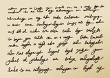 Fototapeta Boho - handwritten letter concept. hand scribble line lettering on old page. doodle handwriting concept