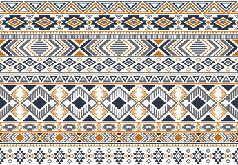 Wall Mural - Tribal ethnic motifs geometric vector seamless background.