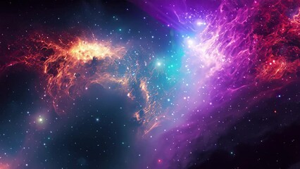 Wall Mural - galaxy and nebula. abstract space background. endless universe with stars and galaxies in outer spac
