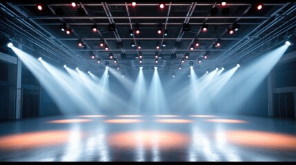 Poster - Empty stage with spotlights
