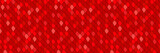 Fototapeta Dinusie - Red dragon, snake scale textured seamless pattern design. Chinese New Year  decoration background