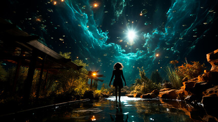 Wall Mural - a fantasy fairy - tale.