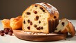 typical christmas panettone, sweets and cakes
