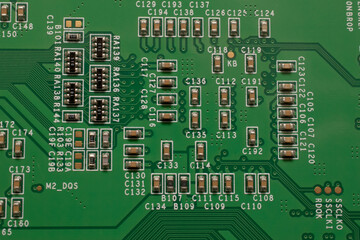 printed circuit. layout of tracks