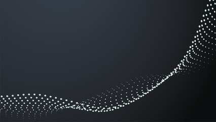 Poster - Abstract geometric gradient backdrop. Dots structure, shape. Scientific background.