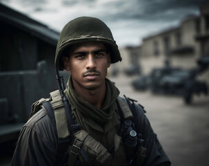 Middle east soldier