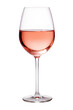 A glass of rose wine on a transparent background. Png file