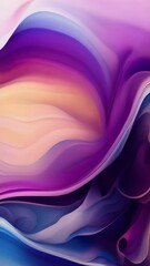 Wall Mural - In this abstract visual, vibrant lavender tendrils extend and intertwine with each other, creating a mesmerizing and intricate pattern. The tendrils pulsate with a gentle energy, emanating