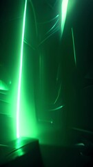 Wall Mural - the second abstract visual effect inspired by the theme electric emerald takes the viewer on a mesme