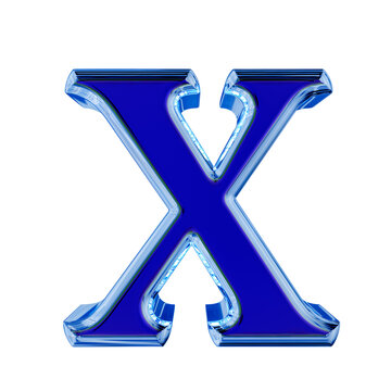 Blue symbol in a blue ice frame