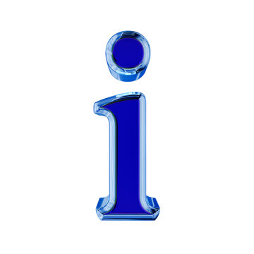 Blue symbol in a blue ice frame