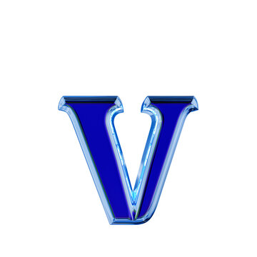 Blue symbol in a blue ice frame