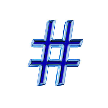 Blue symbol in a blue ice frame