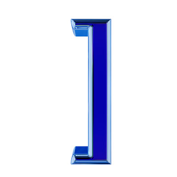 Blue symbol in a blue ice frame