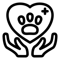 Sticker - animal care icon