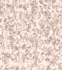 monochrome floral pattern for decoration and textiles. tinny floral motif for decoration and clothing fabrics