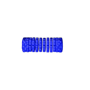 Symbol made of blue cubes