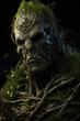 Scary portrait of the Green Man or an angry Spriggan
