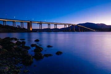 Poster - Tasman Bridge in Hobart Tasmania Australia