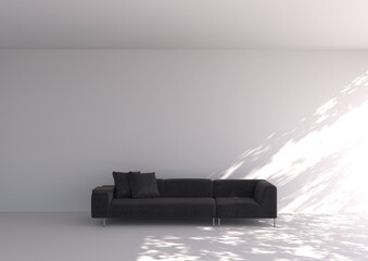 Wall Mural - background empty room. 3d illustration.