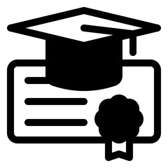 Sticker - diploma icon