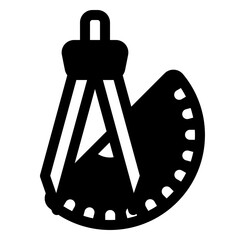 Sticker - protractor icon