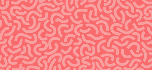 Poster - Curved lines isolated on red background. Abstract background