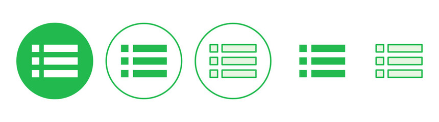 Menu Icon set. web menu icon. hamburger menu symbol
