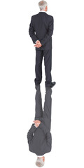 Poster - Digital png photo of caucasian businessman on transparent background
